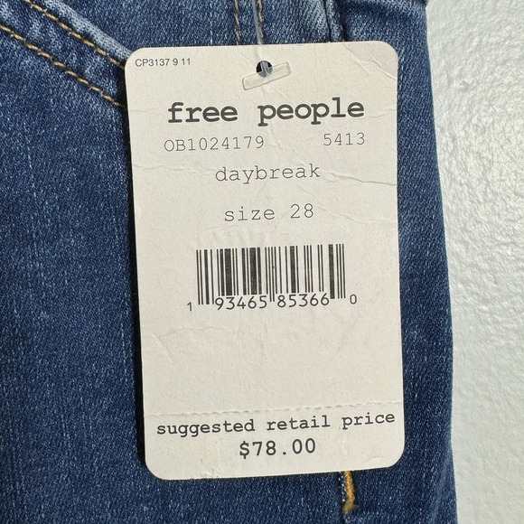 NWT Free People Daybreak Skinny Jean - Picture 9 of 9